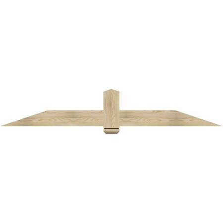 Ekena Millwork Eugene Rough Sawn Timber Gable Bracket, Douglas Fir, 84"W x 14"H x 2"D x 6"F, 4/12 Pitch GBW084X14X0206EUG00RDF